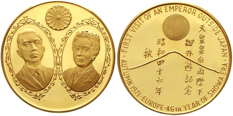 CHINA und Südostasien
Japan
Hirohito, 1926-1989
GOLD-Medaille zu 20 Dukaten 1...