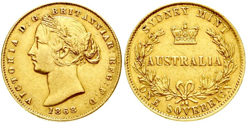 Ausländische Goldmünzen und -medaillen
Australien
Victoria, 1837-1901
Soverei...