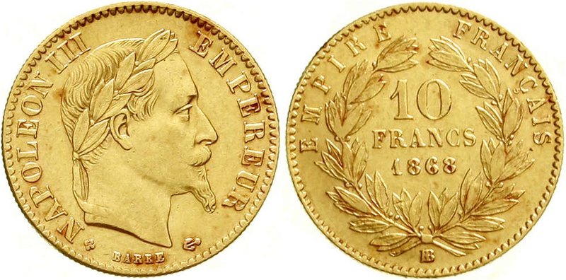 Ausländische Goldmünzen und -medaillen
Frankreich
Napoleon III., 1852-1870
10...