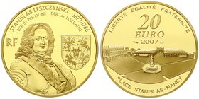 Ausländische Goldmünzen und -medaillen
Frankreich
Fünfte Republik, seit 1958
20 Euro 2007 Stanislas I. Leszczynski. 17 g. 920/1000. In Originalscha...