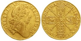 Ausländische Goldmünzen und -medaillen
Grossbritannien
William III., 1694-1701
Guinea 1700, second laur. Bust r. 8,29 g.
gutes sehr schön, winz. S...