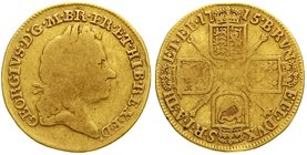 Ausländische Goldmünzen und -medaillen
Grossbritannien
George I., 1714-1727
Guinea 1715. Third laur. head. 7,96 g.
schön/sehr schön, kl. Randfehle...