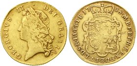 Ausländische Goldmünzen und -medaillen
Grossbritannien
George II., 1727-1760
2 Guineas 1738. 16,30 g.
schön/sehr schön, kl. Henkelspur