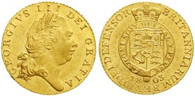 Ausländische Goldmünzen und -medaillen
Grossbritannien
George III., 1760-1820
1/2 Guinea 1803. 4,20 g. 917/1000.
vorzüglich