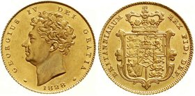 Ausländische Goldmünzen und -medaillen
Grossbritannien
George IV., 1820-1830
1/2 Sovereign 1828. 3,99 g. 917/1000.
Erstabschlag/FDC, Prachtexempla...