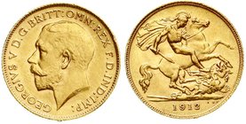 Ausländische Goldmünzen und -medaillen
Grossbritannien
Georg V., 1910-1936
1/2 Sovereign 1912. 3,99 g. 917/1000.
vorzüglich/Stempelglanz, winz. Ra...
