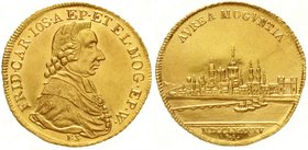 Altdeutsche Goldmünzen und -medaillen
Mainz-Erzbistum
Friedrich Karl Joseph von Erthal, 1774-1802
Dukat 1795 FS/IA (Friedrich Stieler und Joseph Aa...