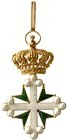 Orden und Ehrenzeichen aus Gold
Italien
Orden des Hl. Moritz und des Lazarus, Kommandeurskreuz, gestiftet 1434. 22,34 g.
sehr schön/vorzüglich, Ema...