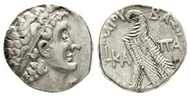Altgriechische Münzen
Ägypten, Königreich der Ptolemäer, Ptolemaios XII., 80/51 v.Chr
Tetradrachme Jahr KA (21) = 61/60 v. Chr. Mzst. Paphos auf Zyp...