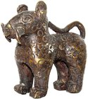 Primitivgeld und Ethnika
Afrika
Bronze-Löwenfigur, dem Stil nach vermutlich aus Benin (?). Höhe 13 cm