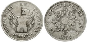 Ausländische Münzen und Medaillen
Argentinien-Cordoba
8 Reales 1852. fast sehr schön, kl. Randfehler, selten