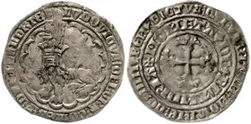 Ausländische Münzen und Medaillen
Belgien-Flandern
Ludwig le Male, 1346-1384
Doppel Groot o.J. Botdrager. Löwe/Wappenkreuz.
sehr schön