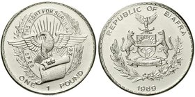 Ausländische Münzen und Medaillen
Biafra
Republik, 1968-1969
Pfund 1969. vorzüglich/Stempelglanz, etwas berieben