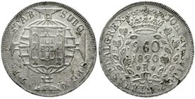 Ausländische Münzen und Medaillen
Brasilien
Johannes VI., 1818-1822
960 Reis 1820 R. sehr schön/vorzüglich