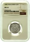 Ausländische Münzen und Medaillen
Bulgarien
Alexander I. als Prinz, 1879-1886
1 Lev 1882. Im NGC Blister mit Grading MS 61