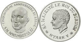 Ausländische Münzen und Medaillen
Burundi
Ntare V., 1966
2 Stück: 100 und 500 Francs 1966. Mwambutsa IV. und Krönung von König Ntare V.
PL, selten...