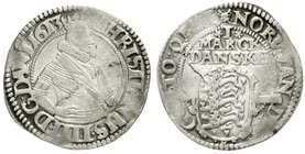 Ausländische Münzen und Medaillen
Dänemark
Christian IV., 1588-1648
1 Mark Danske 1613. fast sehr schön, Randfehler