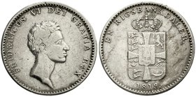 Ausländische Münzen und Medaillen
Dänemark
Frederik VI., 1808-1839
Rigsbankdaler 1813. sehr schön