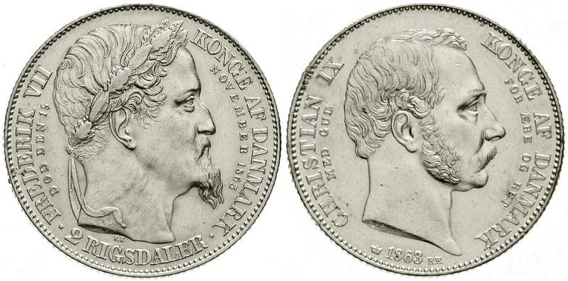 Ausländische Münzen und Medaillen
Dänemark
Christian IX., 1863-1906
2 Rigsdal...