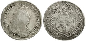 Ausländische Münzen und Medaillen
Frankreich
Ludwig XIV., 1643-1715
1/2 Ecu aux palmes 1694 D, Lyon. schön/sehr schön, Überprägungsspuren