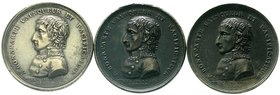 Ausländische Münzen und Medaillen
Frankreich
Napoleon I., 1804-1814, 1815
3 Stück: Bronzemedaillen AN VIII De la Grande Place De Lyon. 3 X 43 mm
f...