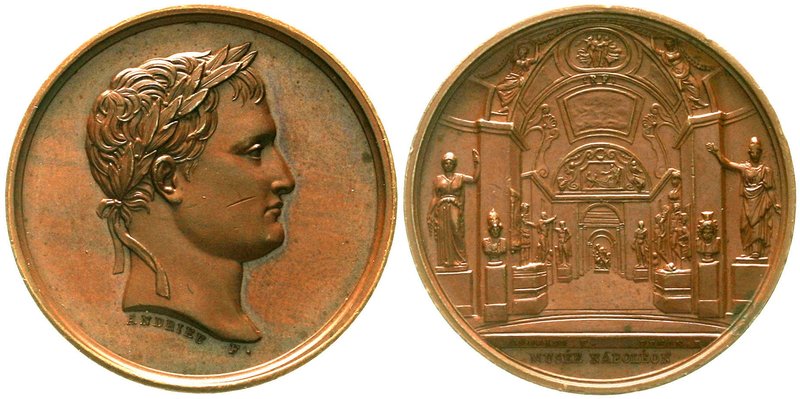 Ausländische Münzen und Medaillen
Frankreich
Napoleon I., 1804-1814, 1815
Bro...