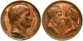 Ausländische Münzen und Medaillen
Frankreich
Napoleon I., 1804-1814, 1815
Bronzemedaille 1805 v. Andrieu/Denon, a. d. Schlacht bei Austerlitz am 2....