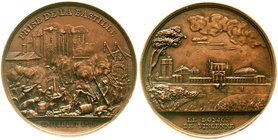 Ausländische Münzen und Medaillen
Frankreich
Louis Philippe I., 1830-1848
Kupfermedaille 1844 v. Rogat, a.d. Fertigstellung des neuen Gefängnisses ...