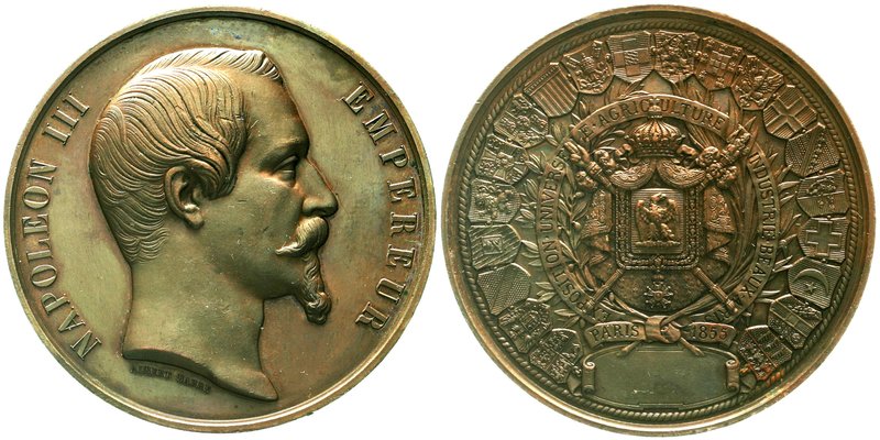 Ausländische Münzen und Medaillen
Frankreich
Napoleon III., 1852-1870
Bronzem...