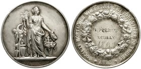 Ausländische Münzen und Medaillen
Frankreich
Dritte Republik, 1870-1940
Silbermedaille o.J. (eingeritzt "1899"), von Pincret. Gesellschaft der Wein...