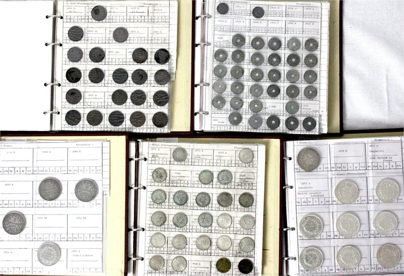 Ausländische Münzen und Medaillen
Frankreich
Lots
Sammlung in 5 Alben. Ca. 95...