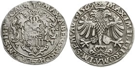 Ausländische Münzen und Medaillen
Frankreich-Cambrai
Louis de Berlaimont, 1570-1596
Taler 1569, mit Titel Maximilians II.
sehr schön/vorzüglich...