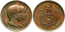 Ausländische Münzen und Medaillen
Frankreich-Metz
Stadt
Bronzemedaille 1861 signiert C. Bouvet, a.d. Industrieausstellung. 45 mm, 46,1 g.
vorzügli...