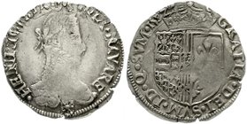 Ausländische Münzen und Medaillen
Frankreich-Navarre
Henri II., 1572-1607
1/2 Franc de Navarre et Bearn 1582, St. Palais. sehr schön, selten