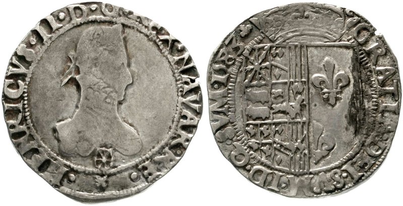 Ausländische Münzen und Medaillen
Frankreich-Navarre
Henri II., 1572-1607
Fra...