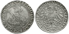 Römisch Deutsches Reich
Haus Habsburg
Ferdinand I., 1521-1564
Reichsguldiner zu 72 Kreuzern (Taler) 1558, Hall. sehr schön, selten