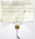 Römisch Deutsches Reich
Haus Habsburg
Josef II., 1780-1790
Pergament-Urkunde o.J.(ab 1786). Chirurgen-Diplom, ausgestellt in Wien "anno mense, die ...