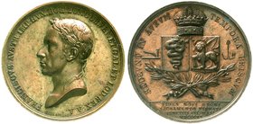 Römisch Deutsches Reich
Haus Habsburg
Franz II.(I.), 1792-1835
Bronzemedaille 1815 v. Vassallo, a.d. Huldigung in Venedig. 43 mm, 36,3 g.
vorzügli...