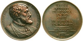 Römisch Deutsches Reich
Haus Habsburg
Franz II.(I.), 1792-1835
Bronzemedaille 1821 v. Gayrard a.d. Durant-Serie auf Kaiser Karl V. (1506-1556). 41,...