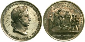 Römisch Deutsches Reich
Haus Habsburg
Ferdinand I., 1835-1848
Bronzemedaille 1838 v. L. Manfredini. Kopf/Krönungsszene. 52 mm, 64,9 g.
vorzüglich,...