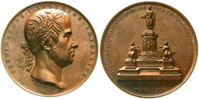 Römisch Deutsches Reich
Haus Habsburg
Ferdinand I., 1835-1848
Kupfermedaille 1846 v. Lange, a.d. Errichtung des Denkmals für Franz I. 49 mm, 69,6 g...
