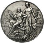 Römisch Deutsches Reich
Haus Habsburg
Franz Joseph I., 1848-1916
Einseitige, versilberte, galvanoplastische Medaille o.J. von Anton Scharff, wohl a...