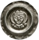Altdeutsche Münzen und Medaillen
Augsburg-Bistum
Hartmann von Dillingen, 1250-1286
Brakteat o.J. Bischofsbrb. mit Mithra Bicornis zwischen zwei Hal...