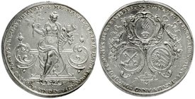 Altdeutsche Münzen und Medaillen
Augsburg-Stadt
Silbermedaille im Guldengewicht 1624, auf die Münzkonvention des Schwäbischen, Fränkischen und Bayer...