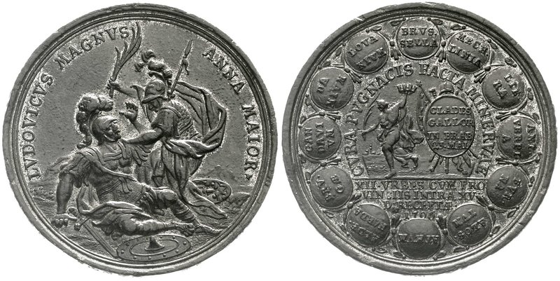 Altdeutsche Münzen und Medaillen
Augsburg-Stadt
Zinnmedaille 1706 von P.H. Mül...
