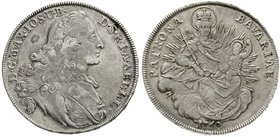 Altdeutsche Münzen und Medaillen
Bayern
Maximilian III. Joseph, 1745-1777
Madonnentaler 1768. fast vorzüglich, leicht justiert, überdurchschnittlic...