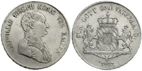 Altdeutsche Münzen und Medaillen
Bayern
Maximilian IV. (I.) Joseph, 1799-1806-1825
Konventionstaler 1807 Ohne Zopf.
sehr schön, winz. Justierspure...