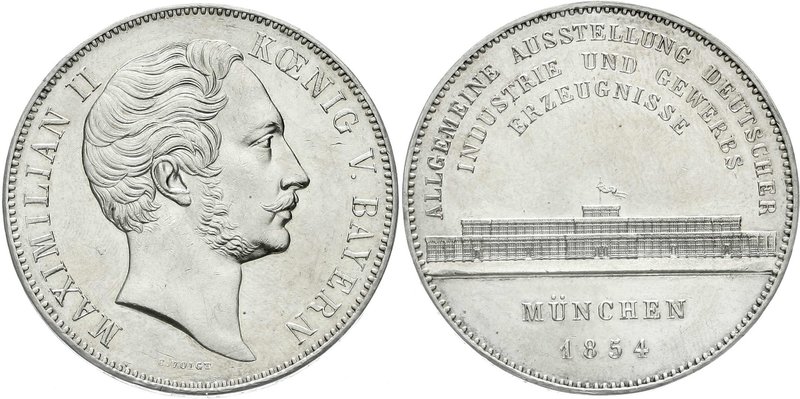 Altdeutsche Münzen und Medaillen
Bayern
Maximilian II. Joseph, 1848-1864
Gesc...