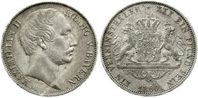 Altdeutsche Münzen und Medaillen
Bayern
Maximilian II. Joseph, 1848-1864
Vereinstaler 1860. sehr schön