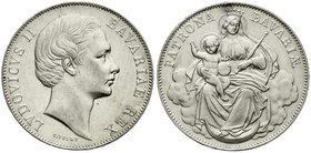 Altdeutsche Münzen und Medaillen
Bayern
Ludwig II., 1864-1886
Madonnentaler o.J. (1865). vorzüglich, winz. Randfehler